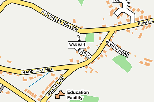 WA6 8AH map - OS OpenMap – Local (Ordnance Survey)