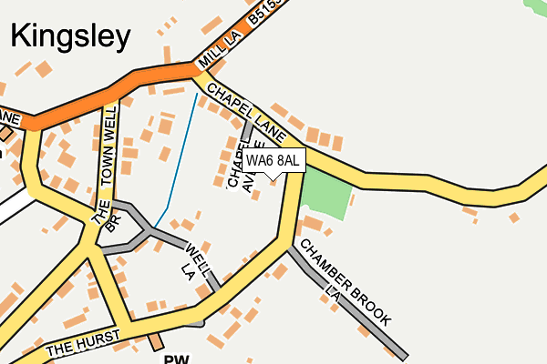 WA6 8AL map - OS OpenMap – Local (Ordnance Survey)