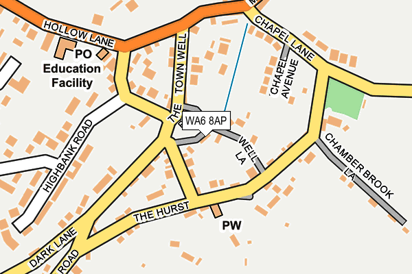WA6 8AP map - OS OpenMap – Local (Ordnance Survey)