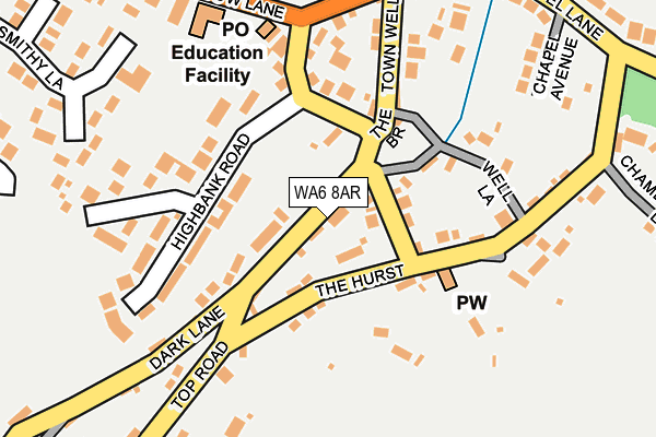 WA6 8AR map - OS OpenMap – Local (Ordnance Survey)