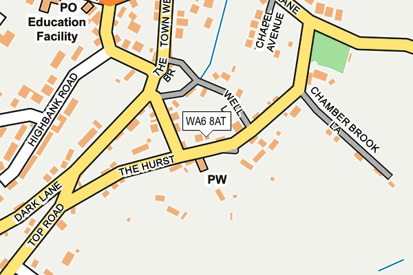 WA6 8AT map - OS OpenMap – Local (Ordnance Survey)