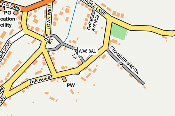 WA6 8AU map - OS OpenMap – Local (Ordnance Survey)