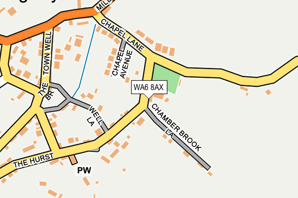 WA6 8AX map - OS OpenMap – Local (Ordnance Survey)