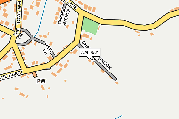 WA6 8AY map - OS OpenMap – Local (Ordnance Survey)