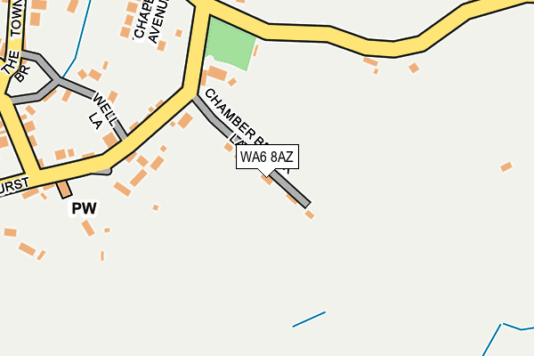 WA6 8AZ map - OS OpenMap – Local (Ordnance Survey)