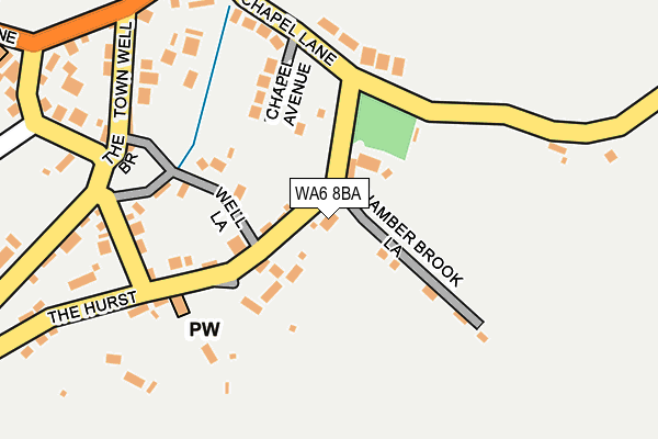 WA6 8BA map - OS OpenMap – Local (Ordnance Survey)