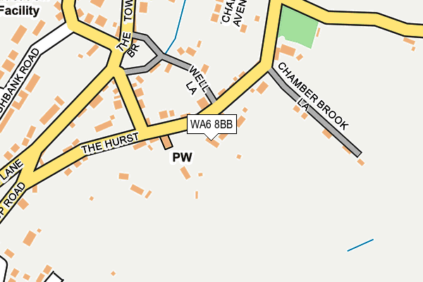 WA6 8BB map - OS OpenMap – Local (Ordnance Survey)