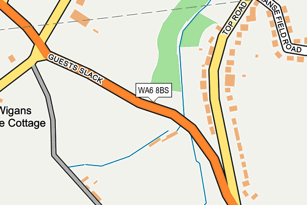 WA6 8BS map - OS OpenMap – Local (Ordnance Survey)