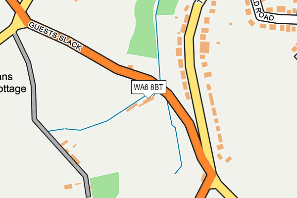 WA6 8BT map - OS OpenMap – Local (Ordnance Survey)