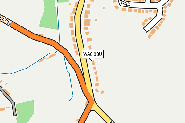 WA6 8BU map - OS OpenMap – Local (Ordnance Survey)