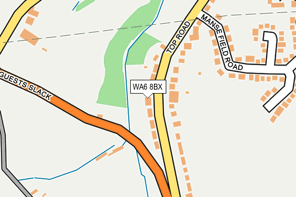 WA6 8BX map - OS OpenMap – Local (Ordnance Survey)