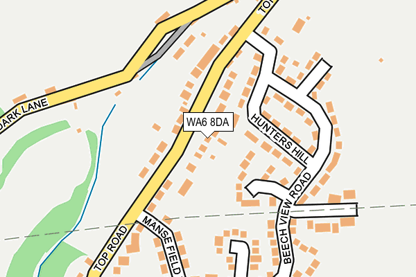 WA6 8DA map - OS OpenMap – Local (Ordnance Survey)