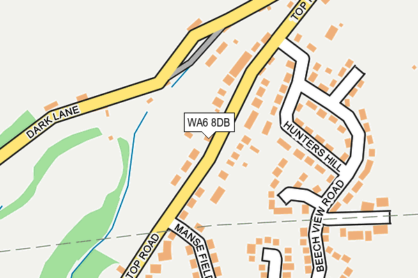WA6 8DB map - OS OpenMap – Local (Ordnance Survey)