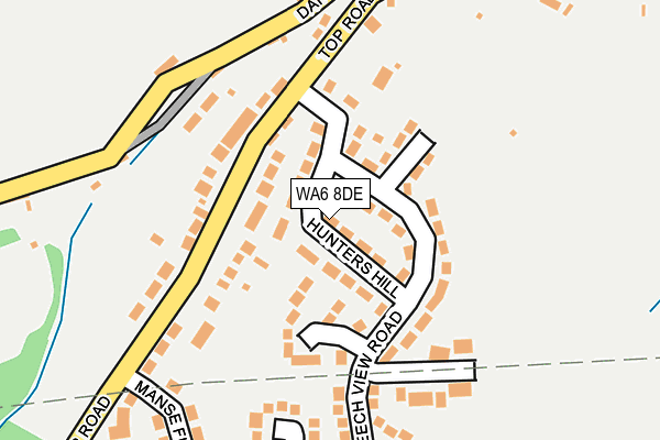 WA6 8DE map - OS OpenMap – Local (Ordnance Survey)