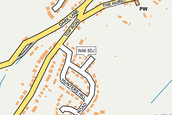 WA6 8DJ map - OS OpenMap – Local (Ordnance Survey)