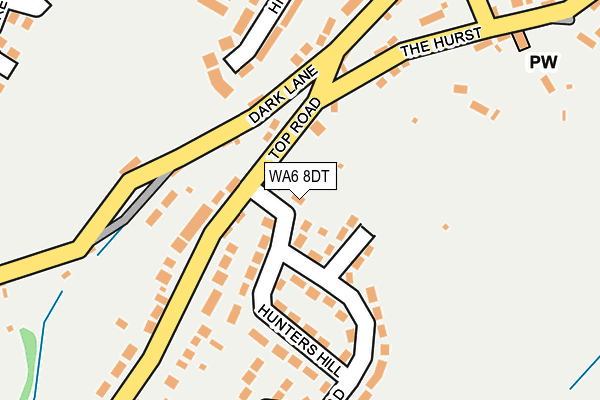 WA6 8DT map - OS OpenMap – Local (Ordnance Survey)