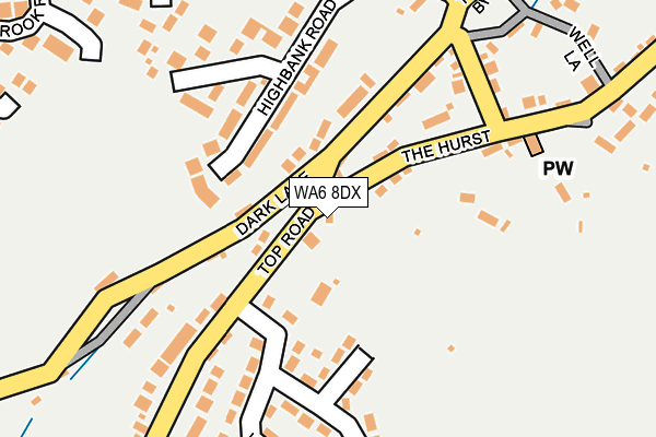 WA6 8DX map - OS OpenMap – Local (Ordnance Survey)