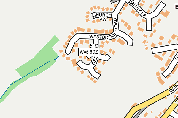 WA6 8DZ map - OS OpenMap – Local (Ordnance Survey)