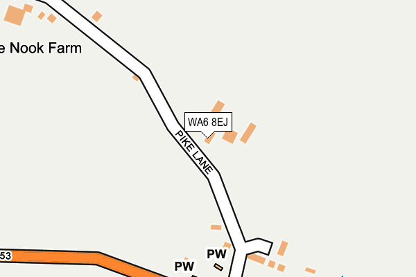 WA6 8EJ map - OS OpenMap – Local (Ordnance Survey)