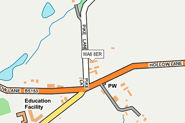 WA6 8ER map - OS OpenMap – Local (Ordnance Survey)