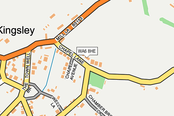 WA6 8HE map - OS OpenMap – Local (Ordnance Survey)