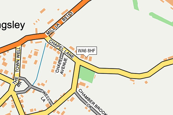 WA6 8HF map - OS OpenMap – Local (Ordnance Survey)