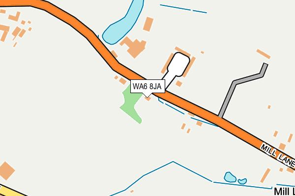 WA6 8JA map - OS OpenMap – Local (Ordnance Survey)