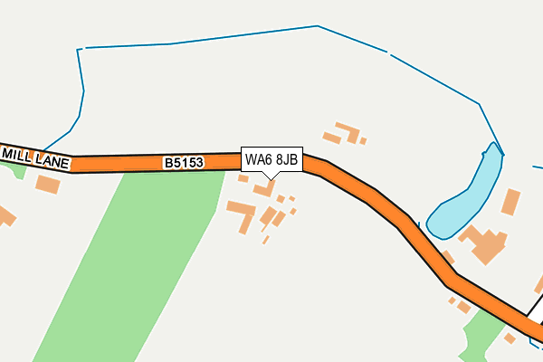 WA6 8JB map - OS OpenMap – Local (Ordnance Survey)