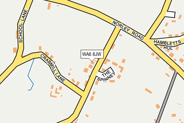 WA6 8JW map - OS OpenMap – Local (Ordnance Survey)