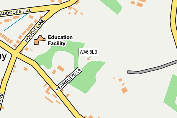 WA6 8LB map - OS OpenMap – Local (Ordnance Survey)