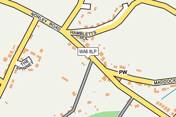 WA6 8LP map - OS OpenMap – Local (Ordnance Survey)