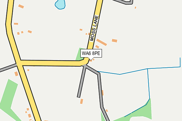 WA6 8PE map - OS OpenMap – Local (Ordnance Survey)
