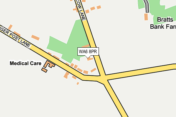 WA6 8PR map - OS OpenMap – Local (Ordnance Survey)