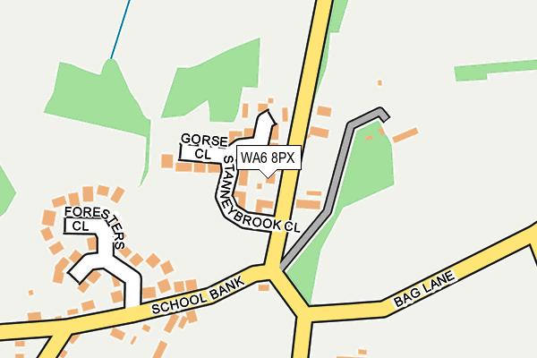 WA6 8PX map - OS OpenMap – Local (Ordnance Survey)
