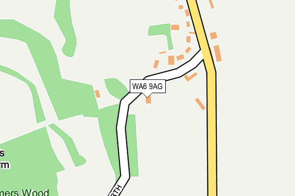 WA6 9AG map - OS OpenMap – Local (Ordnance Survey)