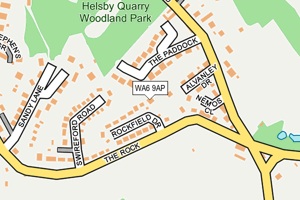 WA6 9AP map - OS OpenMap – Local (Ordnance Survey)