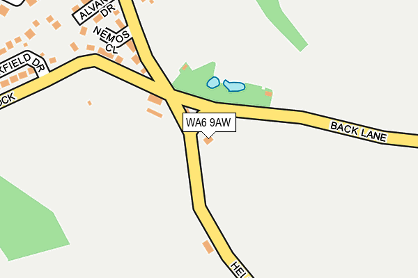 WA6 9AW map - OS OpenMap – Local (Ordnance Survey)