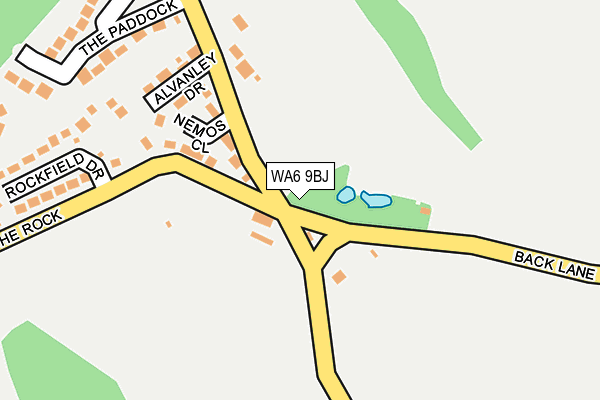 WA6 9BJ map - OS OpenMap – Local (Ordnance Survey)