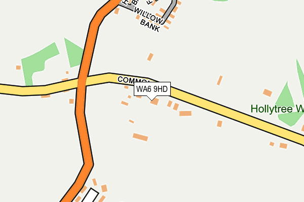 WA6 9HD map - OS OpenMap – Local (Ordnance Survey)
