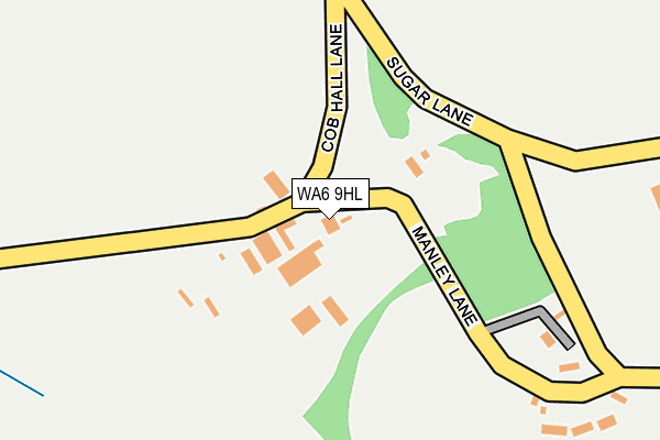 WA6 9HL map - OS OpenMap – Local (Ordnance Survey)