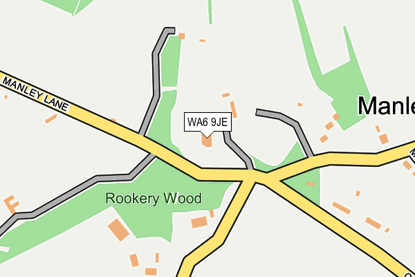WA6 9JE map - OS OpenMap – Local (Ordnance Survey)