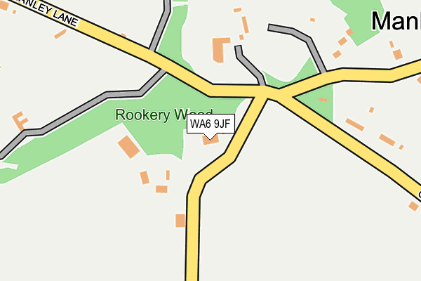 WA6 9JF map - OS OpenMap – Local (Ordnance Survey)