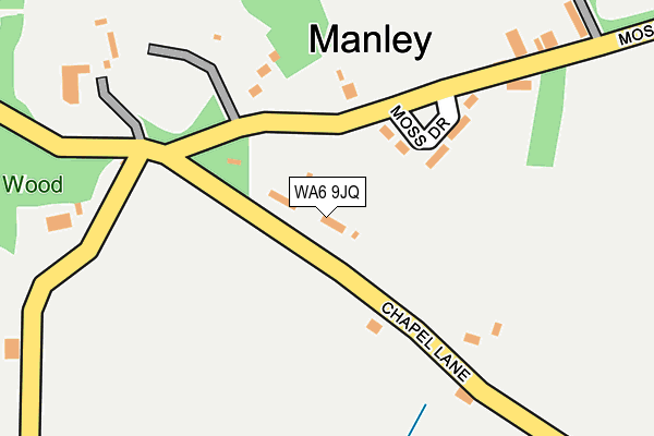 WA6 9JQ map - OS OpenMap – Local (Ordnance Survey)