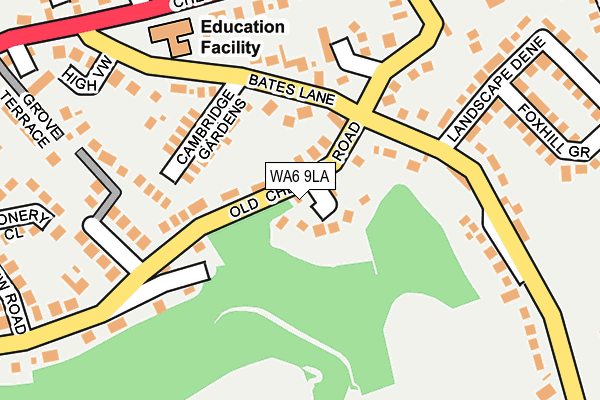 WA6 9LA map - OS OpenMap – Local (Ordnance Survey)