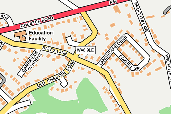 WA6 9LE map - OS OpenMap – Local (Ordnance Survey)