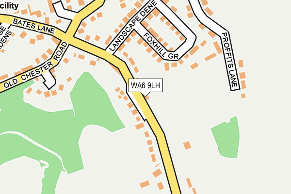 WA6 9LH map - OS OpenMap – Local (Ordnance Survey)