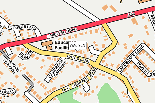 WA6 9LN map - OS OpenMap – Local (Ordnance Survey)