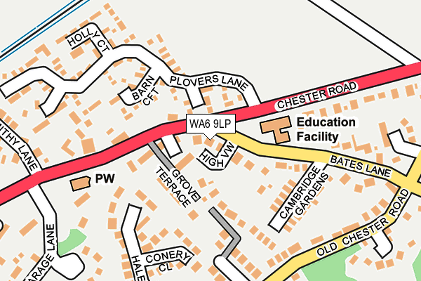 WA6 9LP map - OS OpenMap – Local (Ordnance Survey)