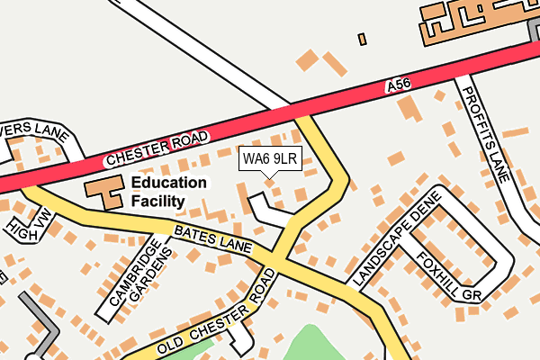WA6 9LR map - OS OpenMap – Local (Ordnance Survey)