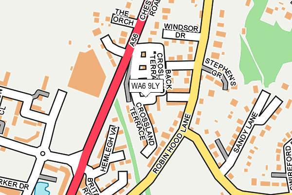 WA6 9LY map - OS OpenMap – Local (Ordnance Survey)